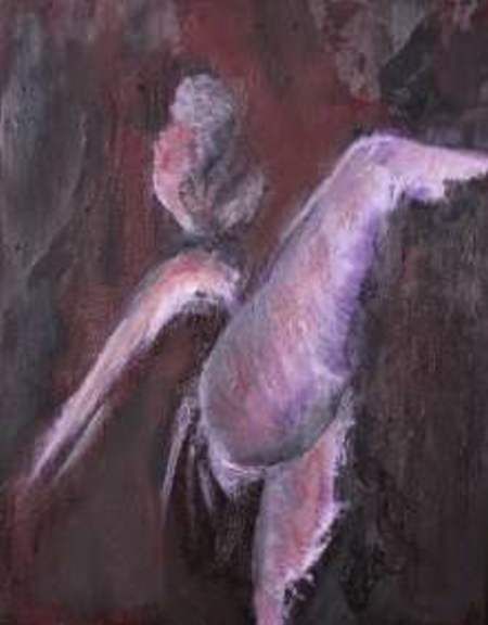 A kind of slow magic. Dancer in oil on canvas by Anne Milton, Fine Artist